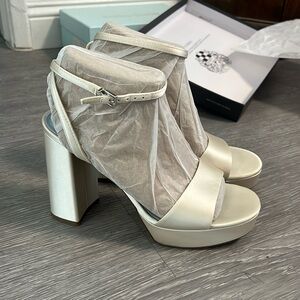 Vince Camuto Pendry Satin Platform Heels